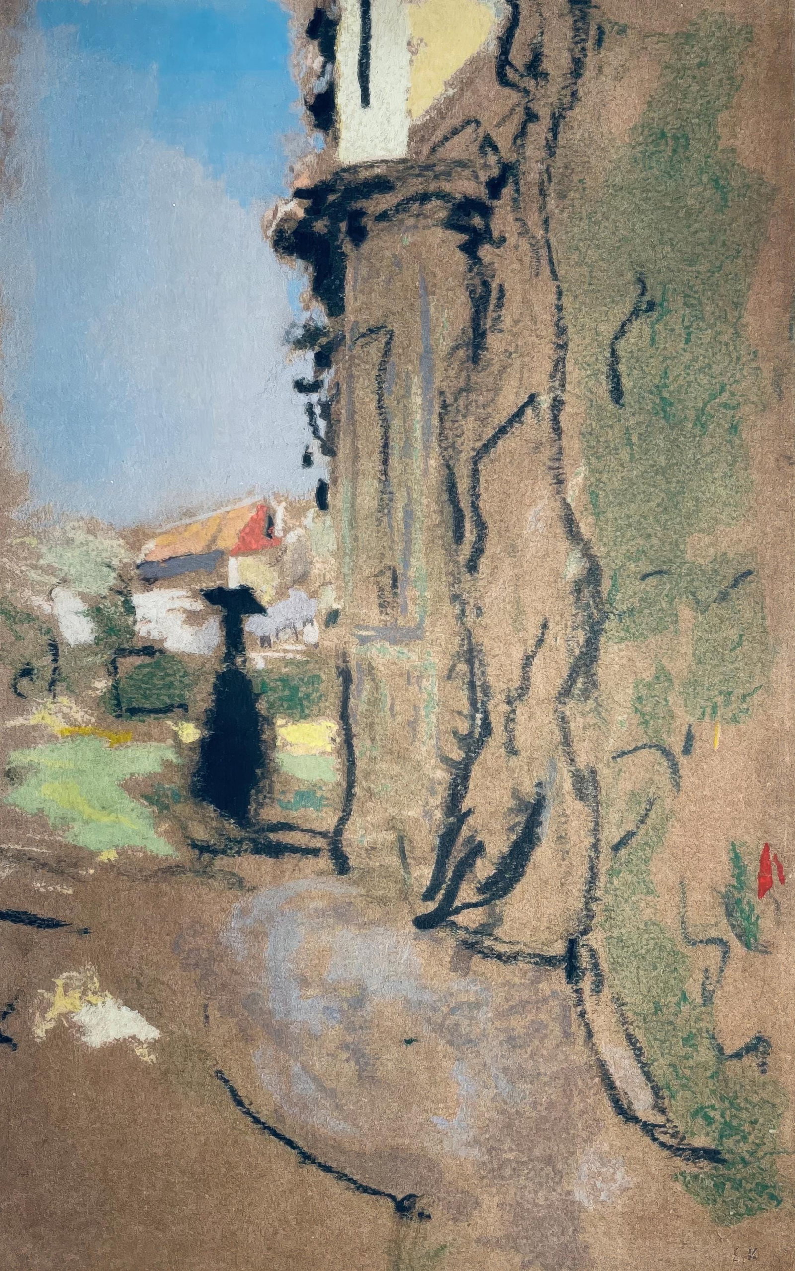 Jean-Edouard Vuillard, The Turret, from Vuillard, Twelve Pastels, Limited Edition Lithograph and (1 of 4)