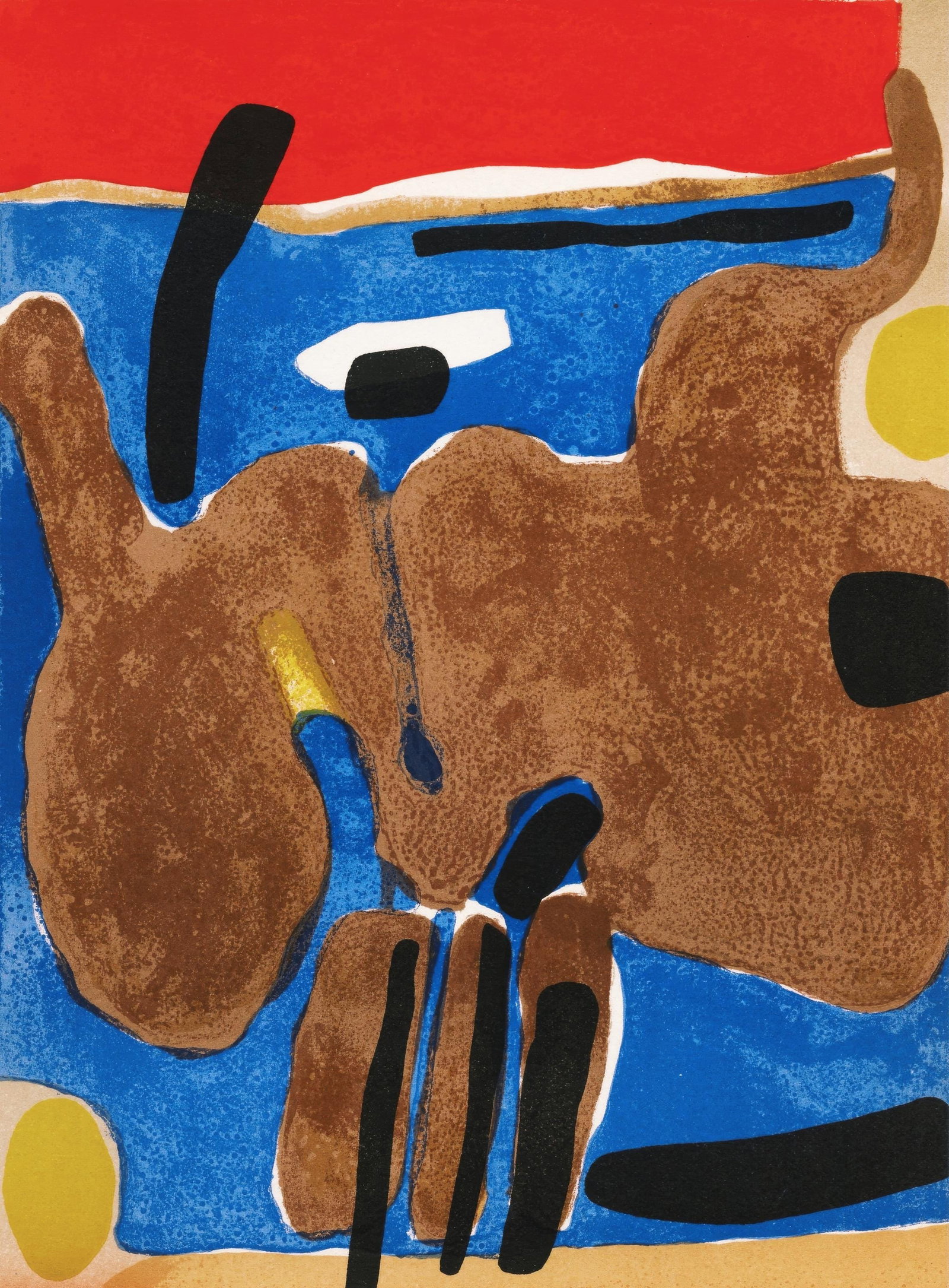 Maurice Esteve, Untitled, from Prints from the Mourlot Press, Limited Editione Lithograph, 1964 (1 of 4)