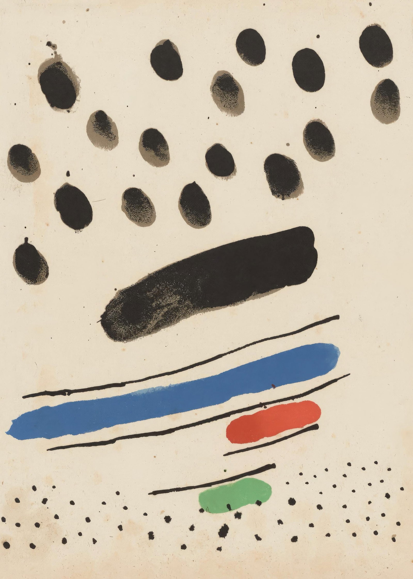 Joan Miro, Untitled, from Tarragona Tapestry, Limited Edition Lithograph, 1972 (1 of 4)