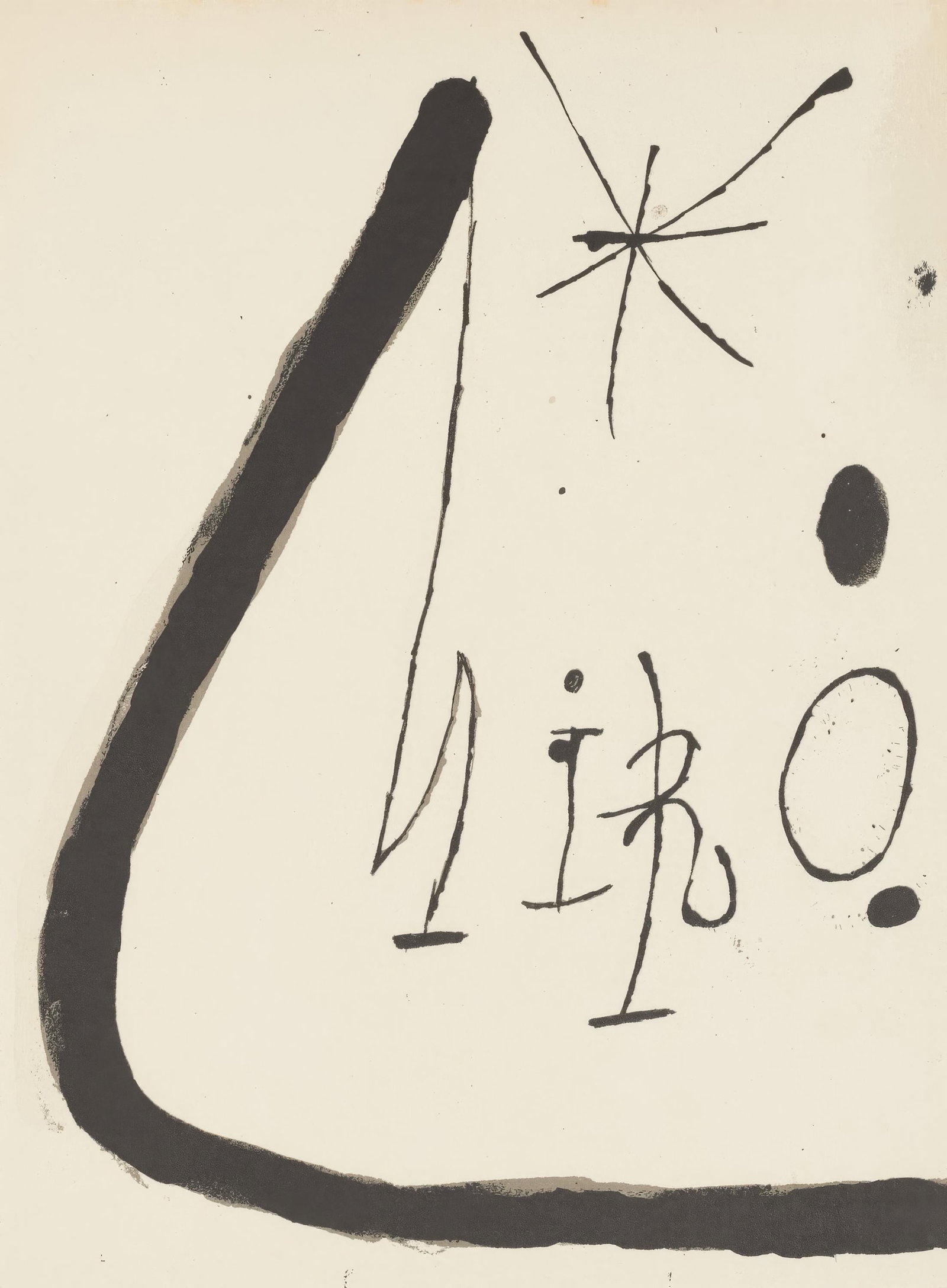 Joan Miro, Untitled, from Tarragona Tapestry, Limited Edition Lithograph, 1972 (1 of 4)