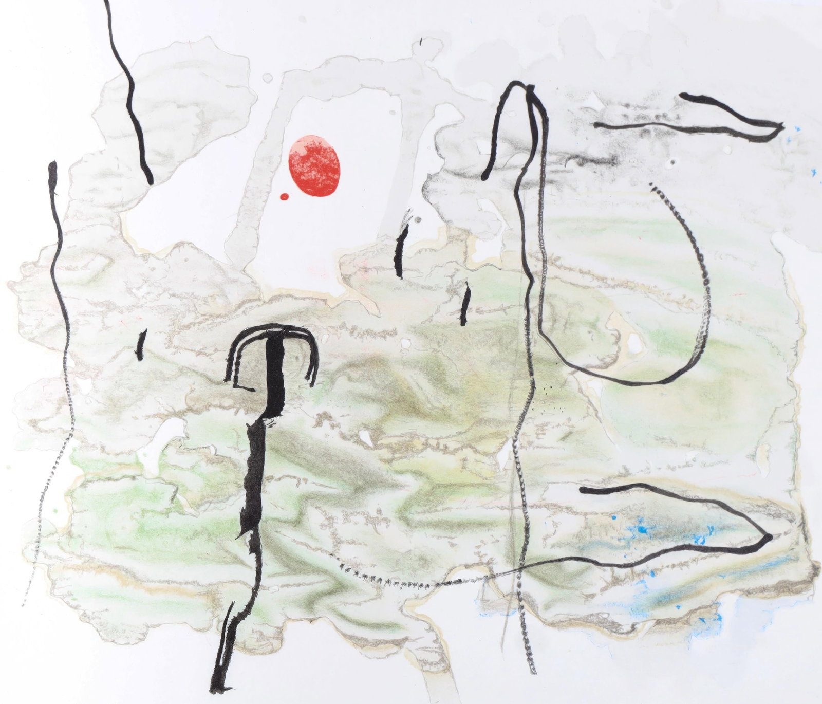 Joan Miro, Untitled, from Trace on the Water, Limited Edition Lithograph, 1963 (1 of 4)