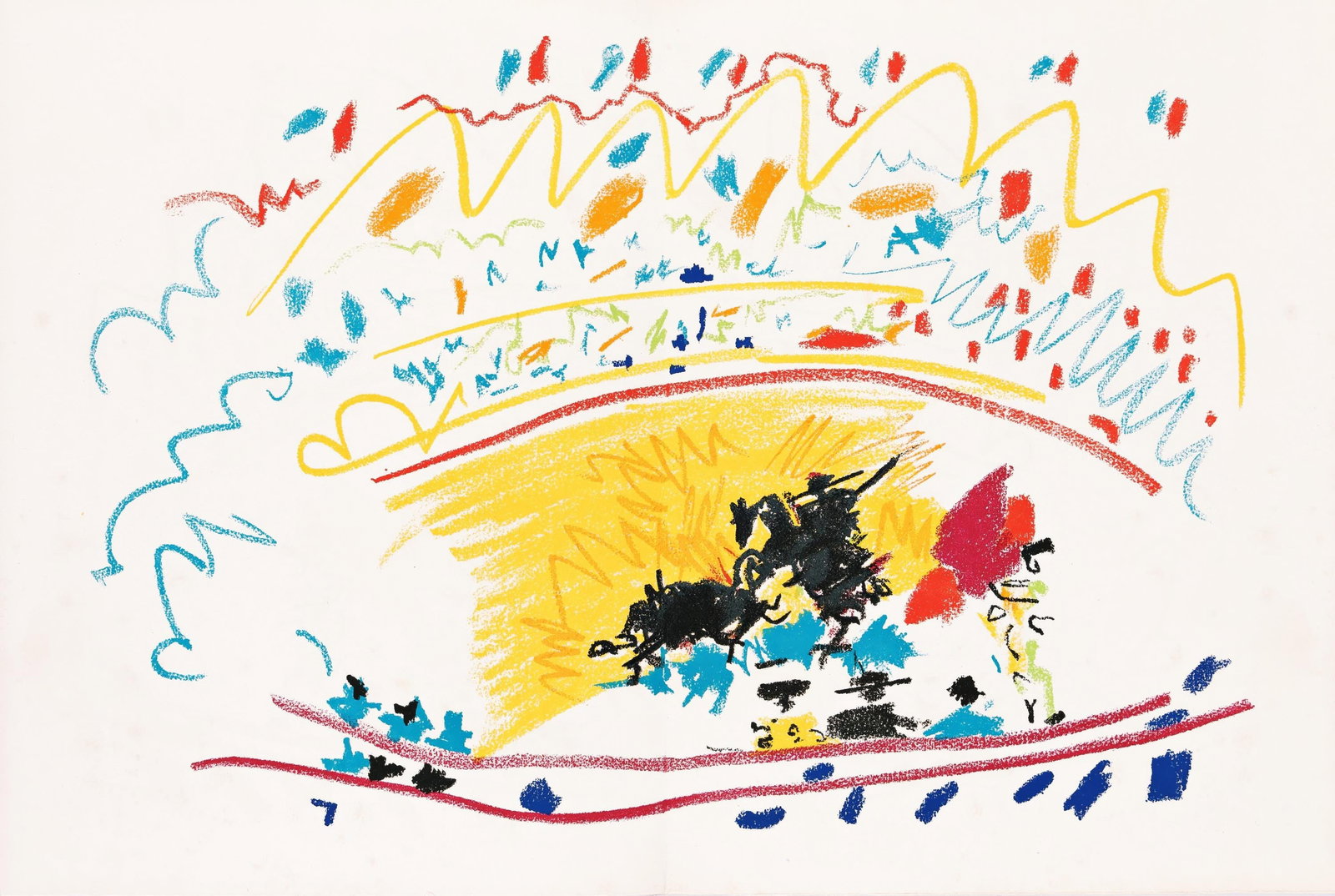 Pablo Picasso, Bullfight, from The Carmen of Carmen, Limited Edition Lithograph, 1964 (1 of 4)