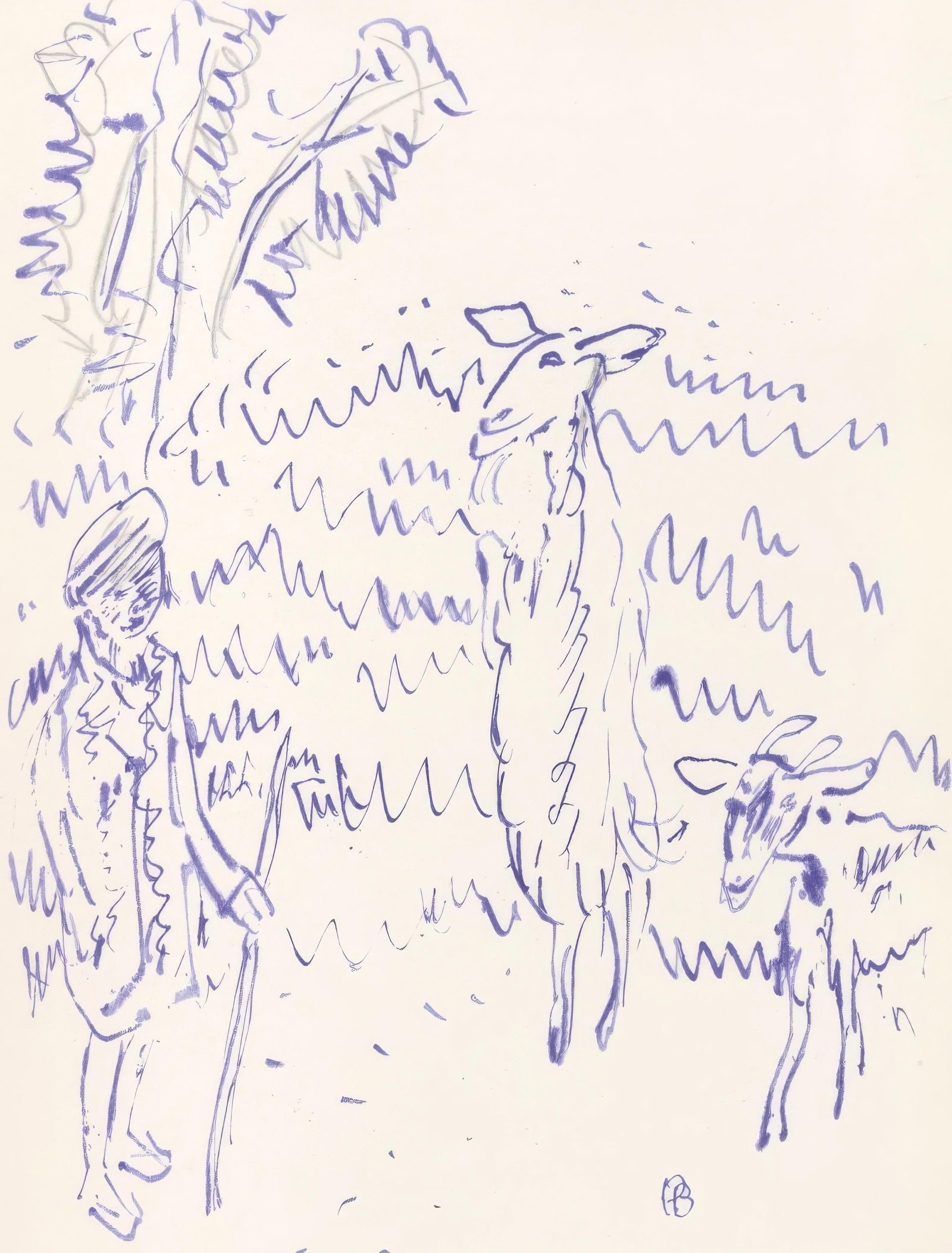 Pierre Bonnard, Untitled, from Correspondances, Limited Edition Lithograph, 1944 (1 of 4)