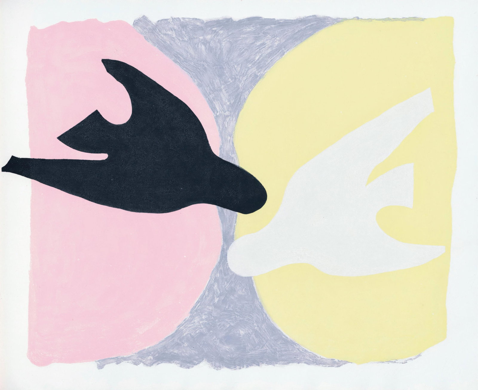 Georges Braque, Untitled, from Birds, Saint-John Perse, Limited Edition Collotype, 1966 (1 of 4)
