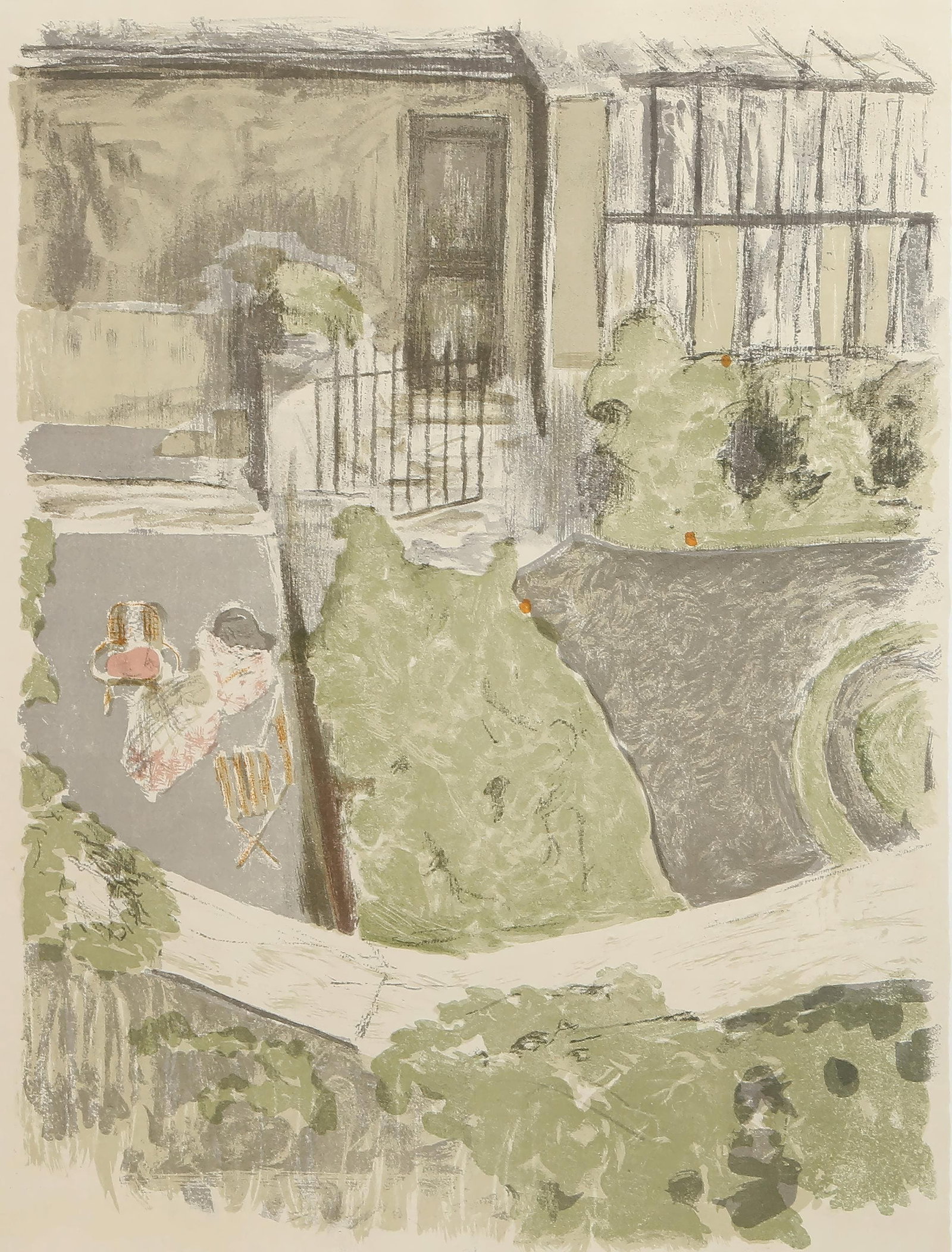 Jean-Edouard Vuillard, The Garden in Front of the Studio, from The Graphic Work of Vuillard, Limited (1 of 4)