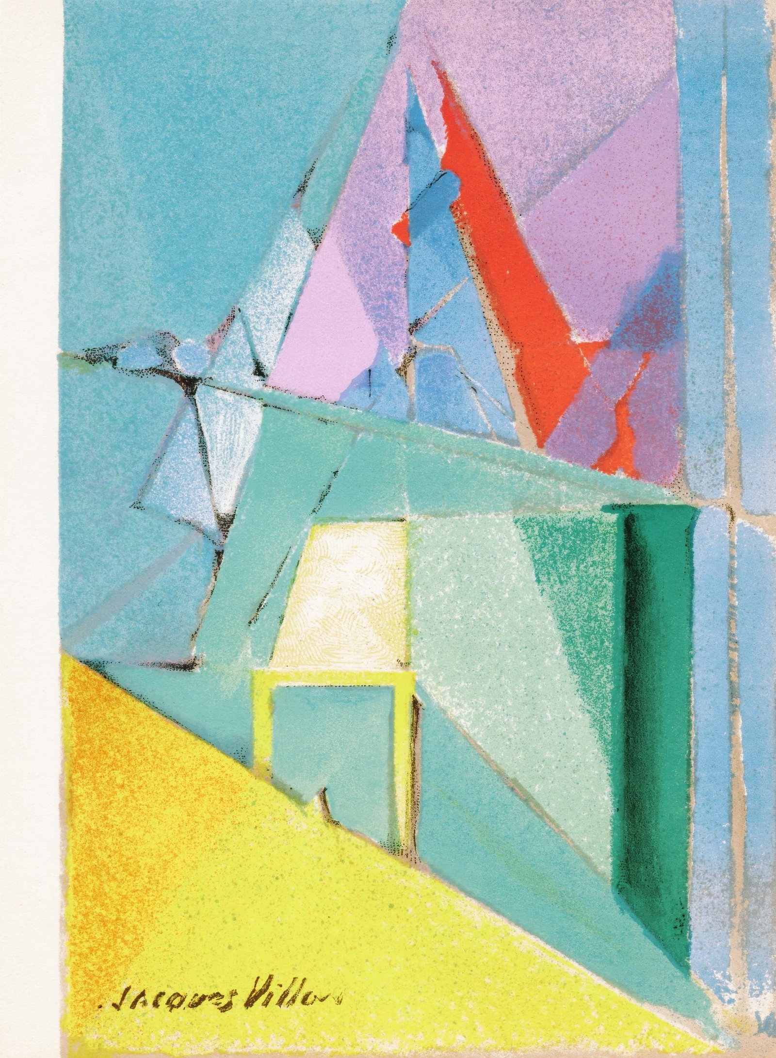 Jacques Villon, Intimacy, from Prints from the Mourlot Press, Limited Edition Lithograph, 1964 (1 of 4)