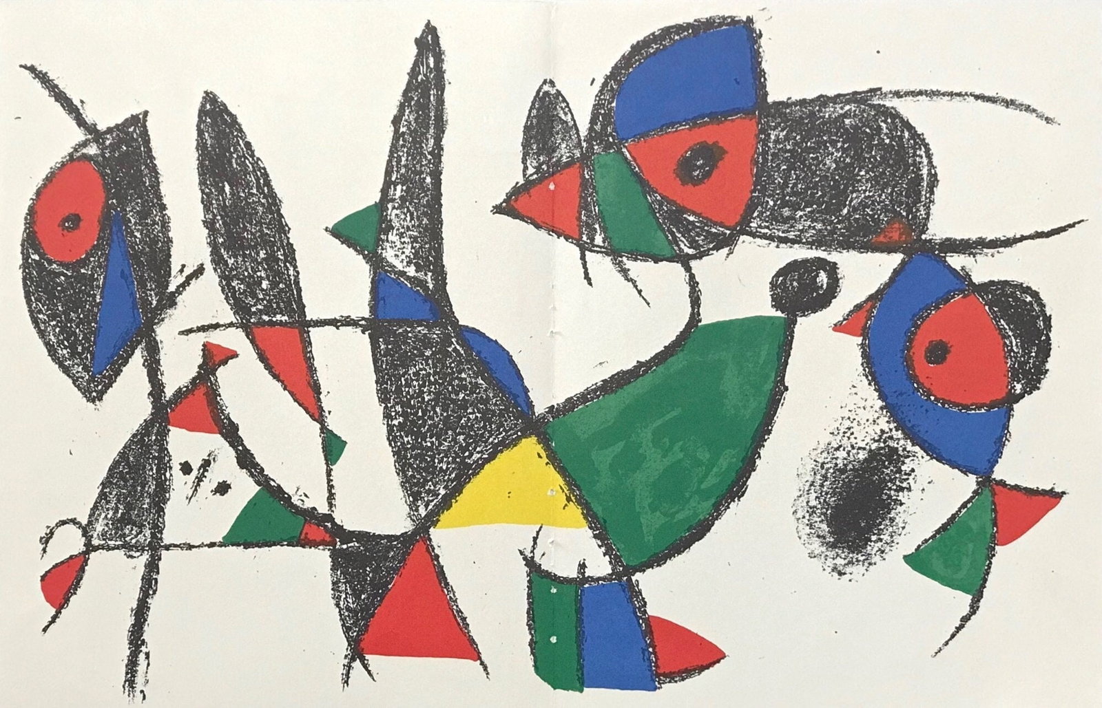 Joan Miro, Composition, (Cramer 198; Mourlot 1046), Joan Miro Lithographs, Limited Edition (1 of 4)