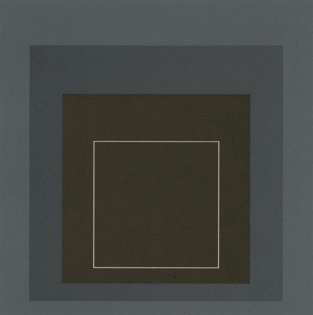 Josef Albers, Homage to the Square, Josef Albers: White Line Squares, Limited Edition Lithograph (1 of 4)
