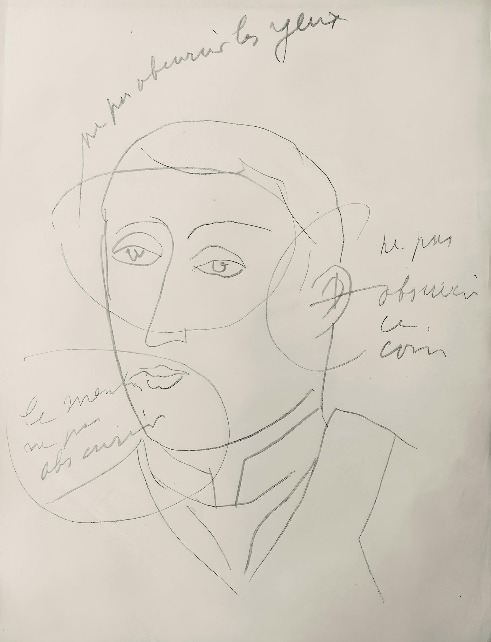 Henri Matisse, Composition, Dessins de Matisse, Hommage no2, Limited Edition Lithograph: Lithograph on velin Johannot d'Annonay paper. Paper Size: 12.83 x 9.84 inches. Excellent condition. Inscription: Signed in the plate and unnumbered, as issued. Notes: From the folio, Hommage No.2,