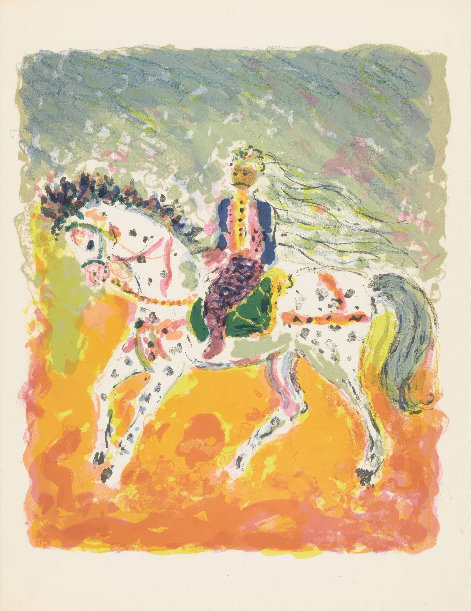 Constantin Terechkovitch, Tunisian Horseman, from Memories and Portraits of Artists, Limited Edition (1 of 4)