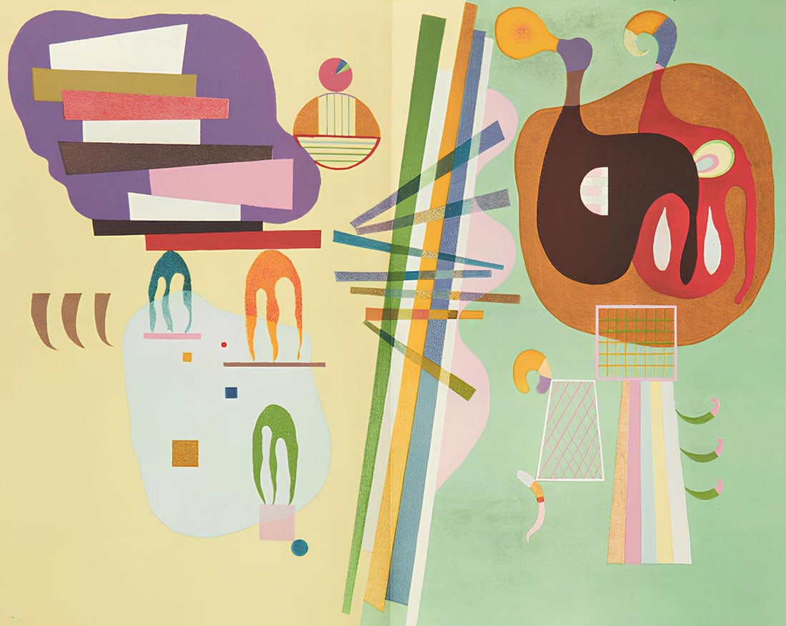 Wassily Kandinsky, Composition, Derriere le miroir, Limited Edition Lithograph (1 of 4)