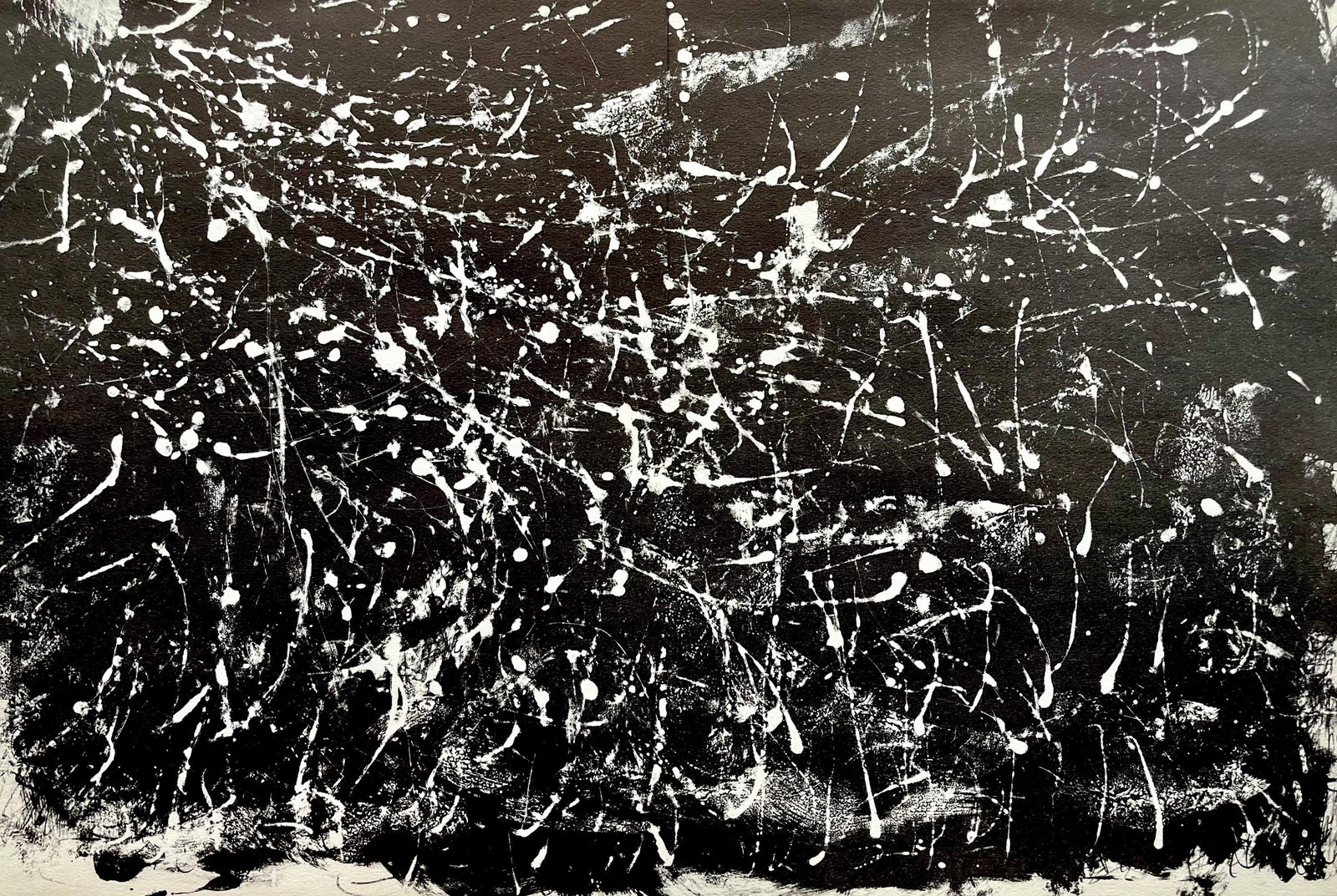 Francois Fiedler, Composition, Derriere le miroir, Limited Edition Lithograph (1 of 4)