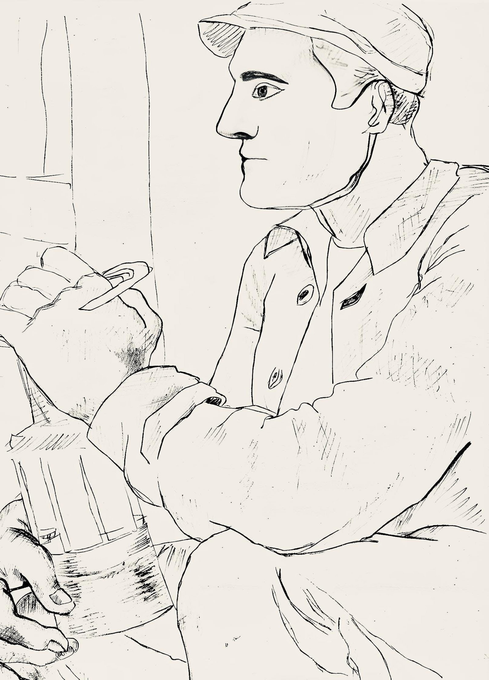 Fernand Leger, Composition, Levers de rideau sur la question du bonheur, Limited Edition Lithograph (1 of 4)