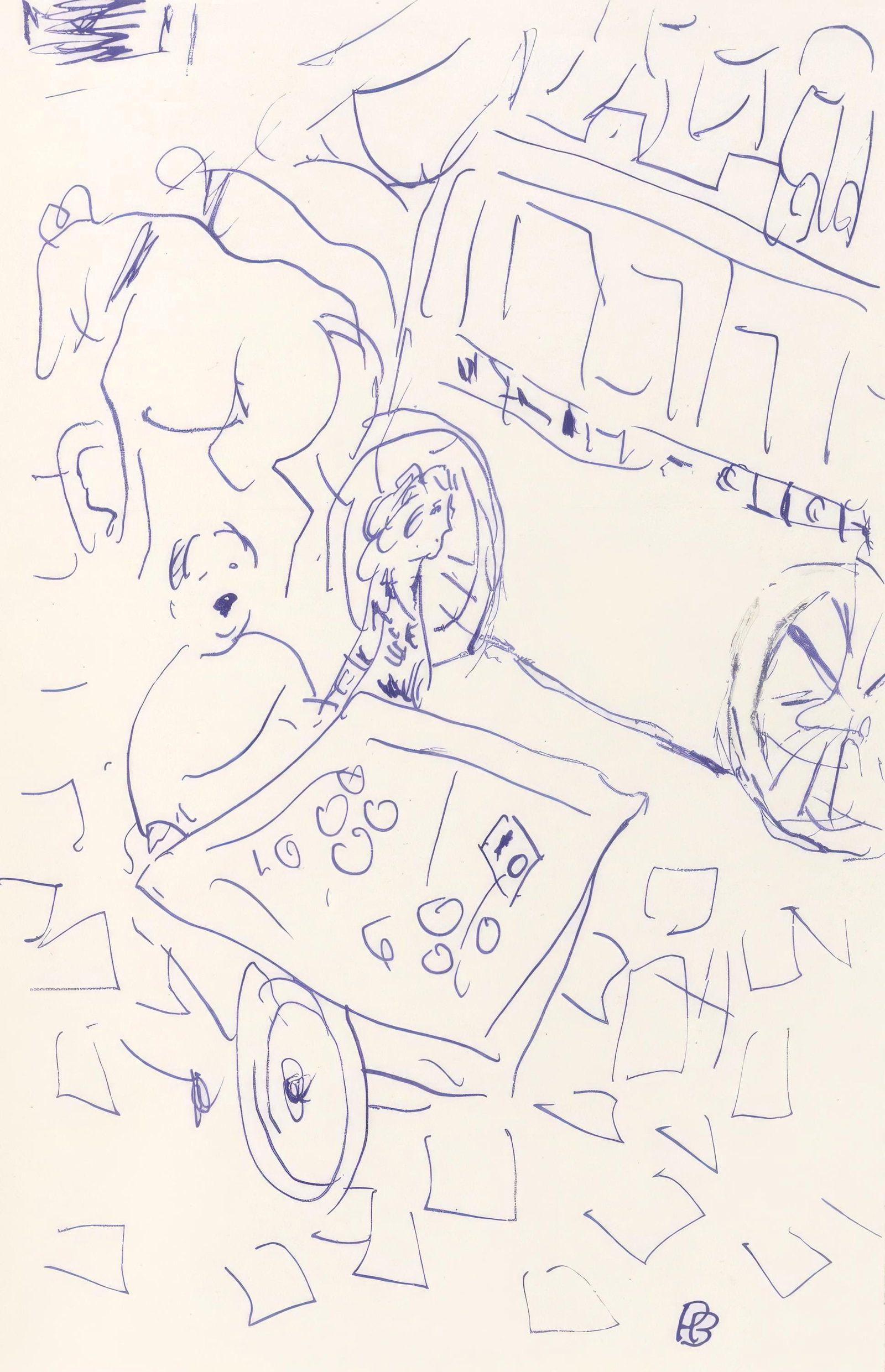 Pierre Bonnard, Untitled, from Correspondances, Limited Edition Lithograph, 1944 (1 of 4)