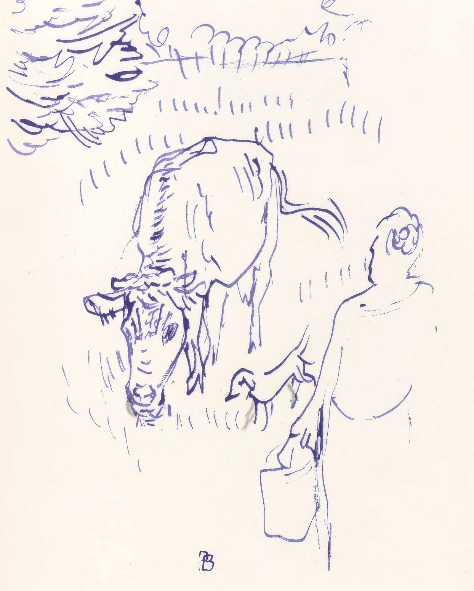 Pierre Bonnard, Untitled, from Correspondances, Limited Edition Lithograph, 1944 (1 of 4)
