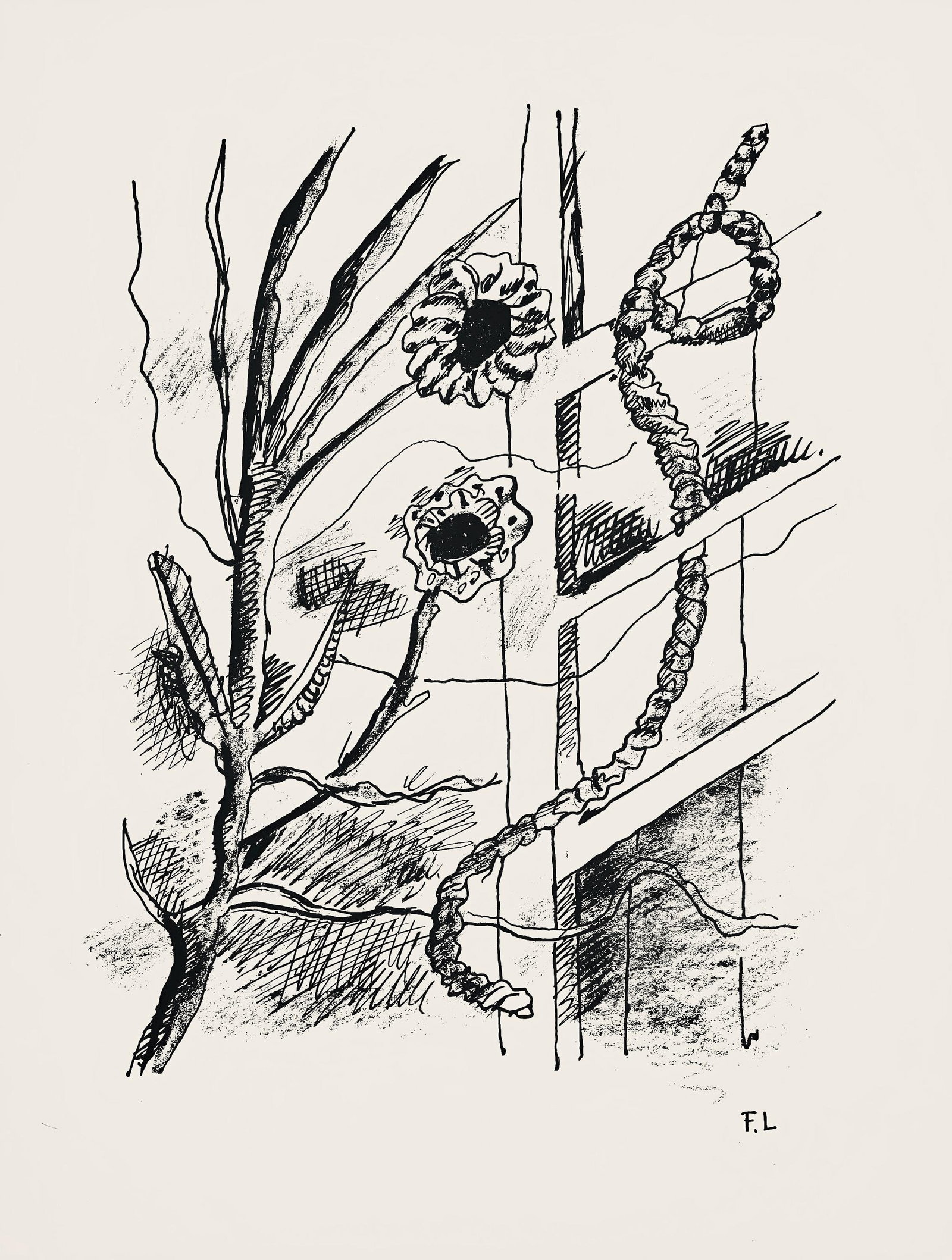 Fernand Leger, Composition (Saphire 24-38), Les Illuminations, Limited Edition Lithograph (1 of 4)