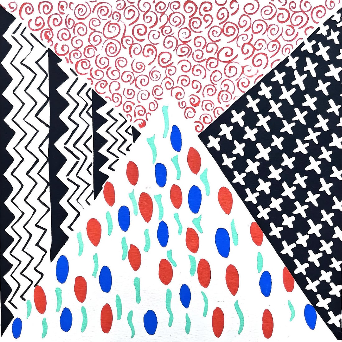 Sonia Delaunay, Planche No. 39, Compositions, couleurs, idees: Sonia Delaunay, Limited Edition: Colour stencil with dense gouache inks on velin paper. Unsigned and unnumbered with printed title-heading designed by Delaunay, upper left, as issued. Paper Size: 12.625 x 9.625 inches. Excellent