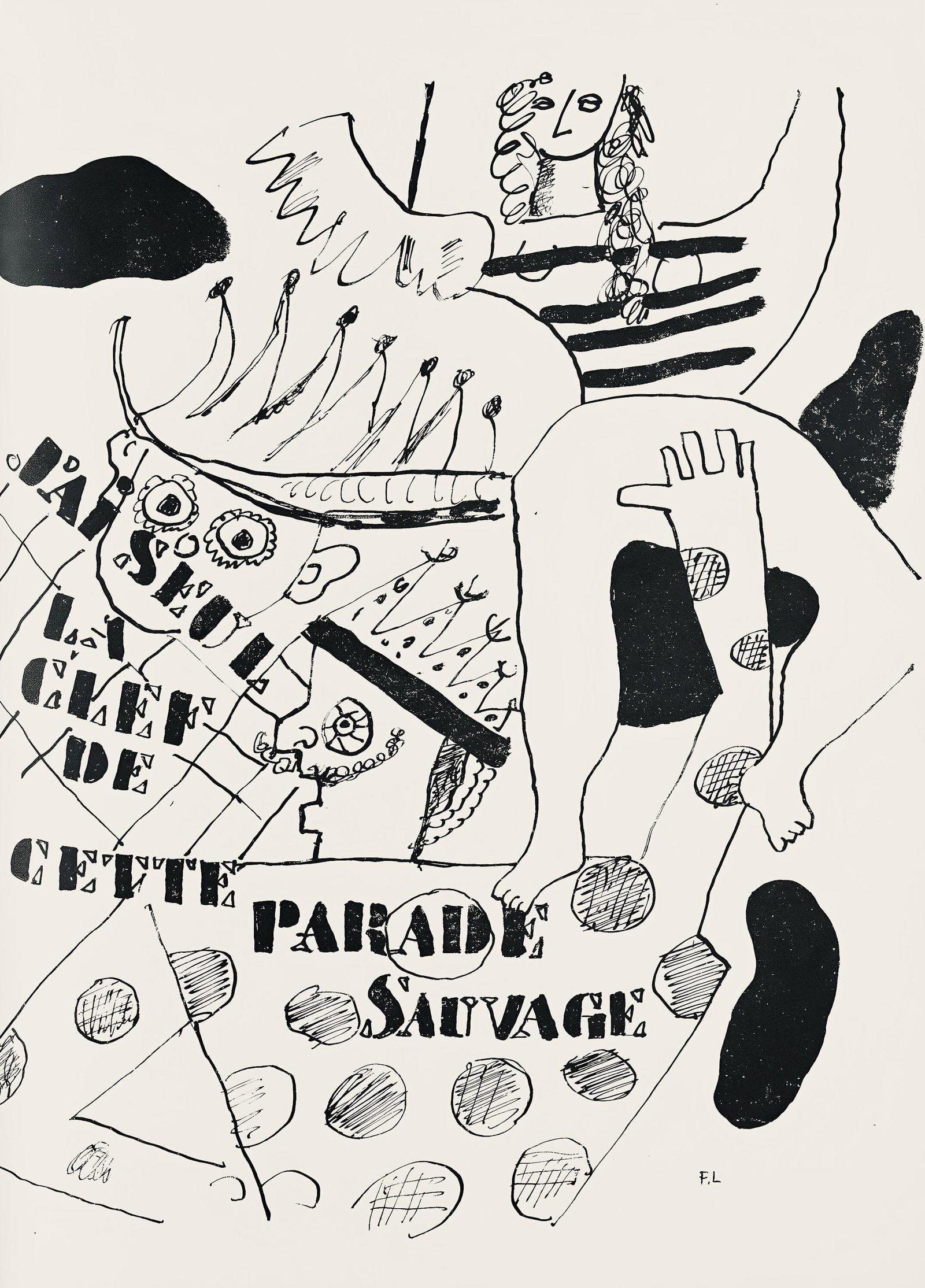 Fernand Leger, Composition (Saphire 24-38), Les Illuminations, Limited Edition Lithograph (1 of 4)