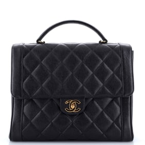 Chanel Vintage Two-Tone Kelly Top Handle Bag
