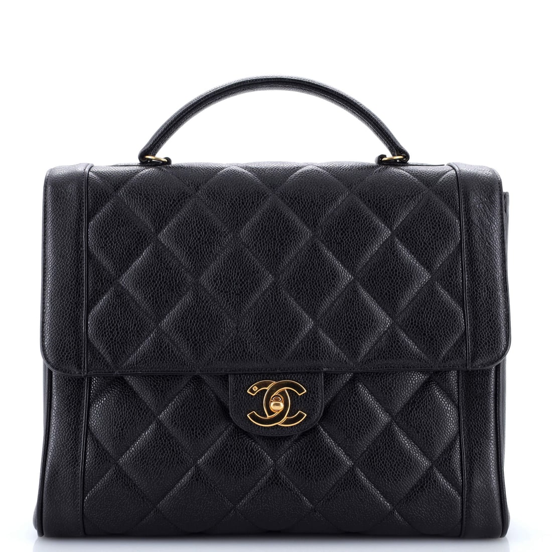 Chanel Vintage Two-Tone Kelly Top Handle Bag: From the House of Chanel, Chanel Vintage Two-Tone Kelly Top Handle Bag is a distinguished piece that captures the essence of haute design. This piece is realized in fine materials that balance traditi