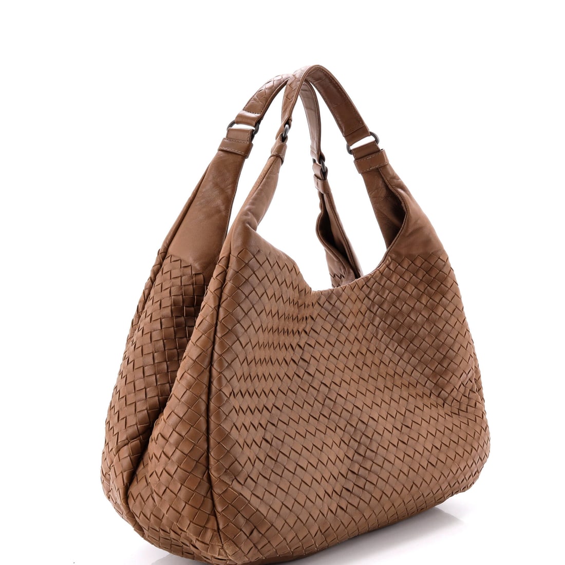 Bottega Veneta Campana Hobo Intrecciato Nappa Large: Bottega Veneta Bottega Veneta Campana Hobo Intrecciato Nappa Large in brown offers a refined expression of contemporary luxury, crafted with the meticulous attention to detail expected of a blueâ