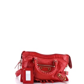 Balenciaga City Classic Metallic Edge Bag Leather Small
