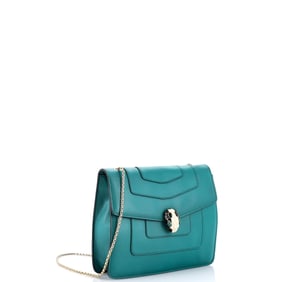 Bvlgari Serpenti Forever Square Shoulder Bag Leather Medium