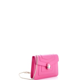 Bvlgari Serpenti Forever Square Shoulder Bag Leather Small