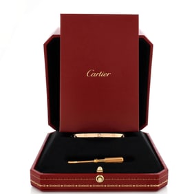 Cartier Love 6 Diamond Bracelet 18K Rose Gold and Diamonds Small