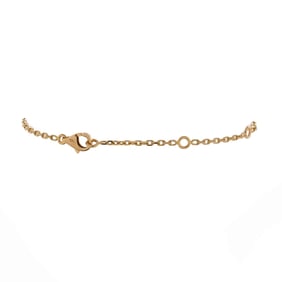 Cartier C Logo Plaque Chain Bracelet 18K Yellow Gold