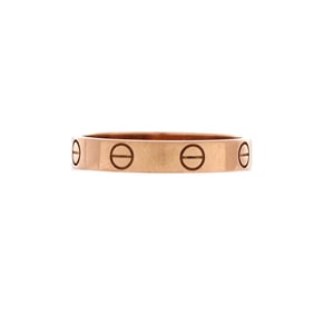 Cartier Love Wedding Band Ring 18K Rose Gold