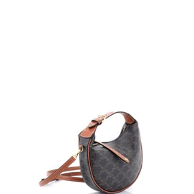 Celine Lulu Bag Triomphe Coated Canvas Teen