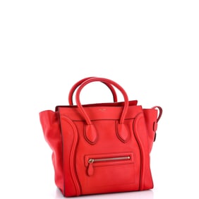 Celine Luggage Bag Grainy Leather Mini