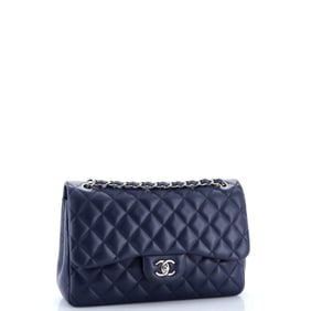 Chanel Classic Double Flap Bag Quilted Lambskin Jumbo