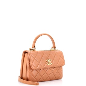 Chanel Trendy CC Top Handle Bag Quilted Lambskin Small