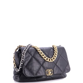 Chanel 19 Flap Bag Quilted Leather Maxi