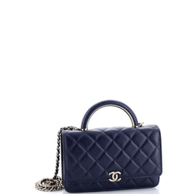 Chanel Charming Handle Wallet on Chain Quilted Lambskin