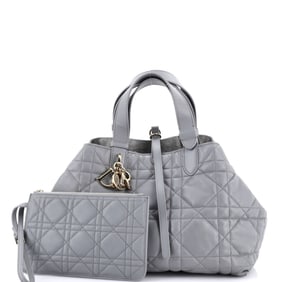 Christian Dior Toujours Tote Bag Macrocannage Quilt Calfskin Medium