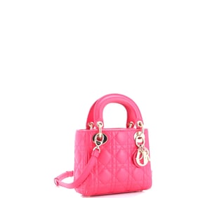 Christian Dior Lady Dior Bag Cannage Quilt Lambskin Mini