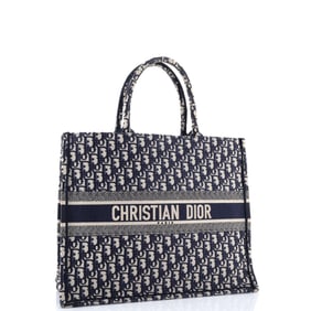 Christian Dior Book Tote Oblique Canvas Large