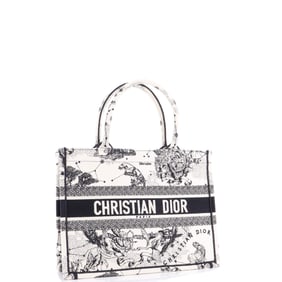 Christian Dior Book Tote Embroidered Canvas Medium