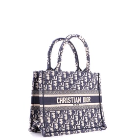 Christian Dior Book Tote Oblique Canvas Small