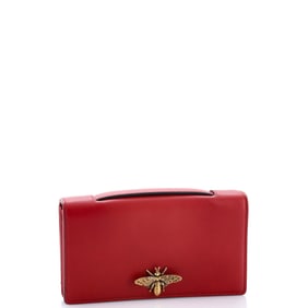 Christian Dior Bee Clutch Leather