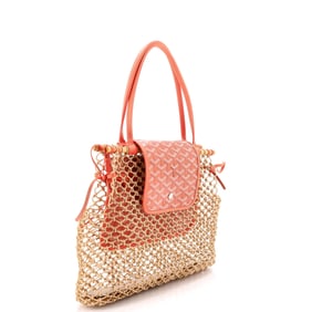 Goyard Aligre Bag Raffia Net with Coated Canvas