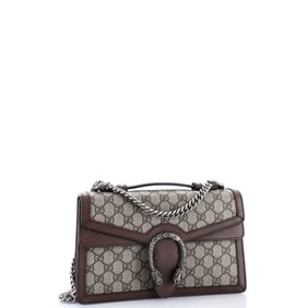 Gucci Dionysus Top Handle Chain Bag GG Coated Canvas Small