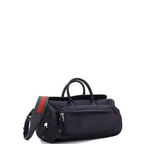 Gucci Convertible Front Pocket Duffle Bag Nylon Medium