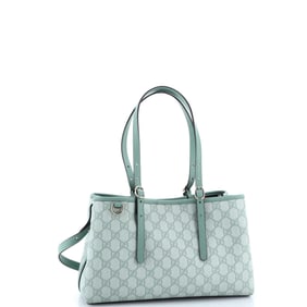 Gucci Emblem Tote GG Coated Canvas Small