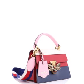Gucci Queen Margaret Top Handle Bag Colorblock Leather Small