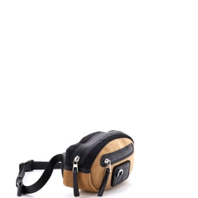 Loewe Round Bum Bag Suede and Nylon Small