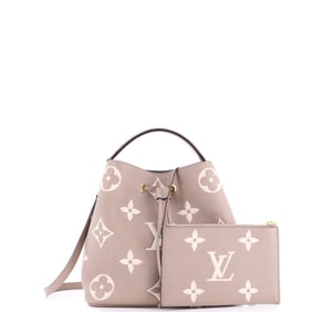 Louis Vuitton NeoNoe Handbag Bicolor Monogram Empreinte Giant MM